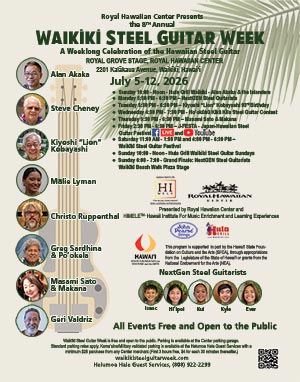 2026 Waikīkī Steel Guitar Festival Poster